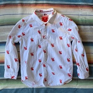 Dabbing Santa Button Down 7